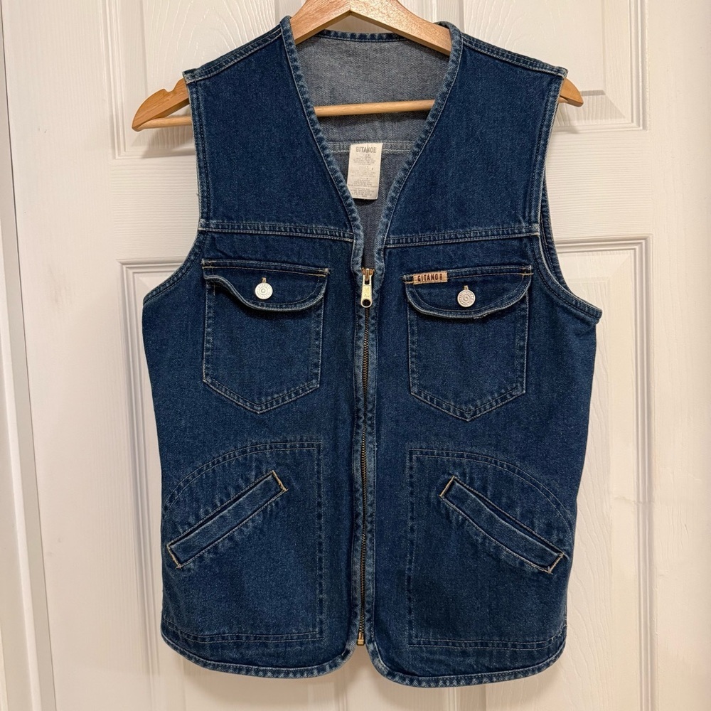 Like New Vintage Gitano Denim Vest